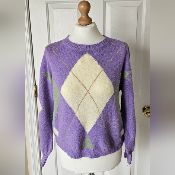 miami Sweaters - Beautiful Purple Crewneck Sweater - S